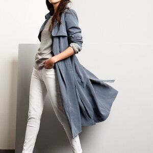 Banana Republic Wrap Tie Soft Trench Coat – Women’s Size XS (Green-Grey)